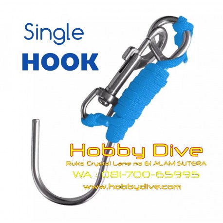 Single Hook Stainless Steel with Line SS Clip HD-105