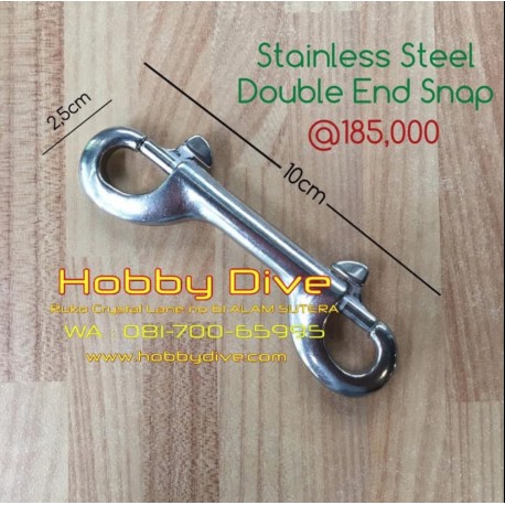 [HD-144] Stainless Steel Double End Snap 10cm Diving Accessories