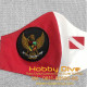 Bendera Merah Putih Masker Kain Garuda Indonesia Dive Flag HD-607