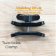 Two Holes Clamp Underwater Photography Camera Accsesories HD-524 Black