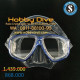 Scubapro Mask Flux Twin Black Red - Scuba Diving SP-MK01