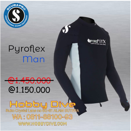 SCUBAPRO Pyroflex Hoodless Long Sleeves Man - Scuba Diving SP-WET05