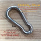 Carabiner Stainless Steel 70mm Scuba Diving Accessories HD-243