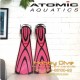 Atomic Fin X1 Blade Fin - Pink - Scuba Diving Alat Diving