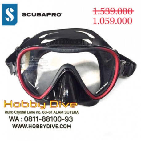 SCUBAPRO Dive Mask Synergy 2 Trufit Black Red Scuba Diving