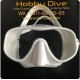 OPEN WATER Mask Silicon Single Lense All White Scuba Diving