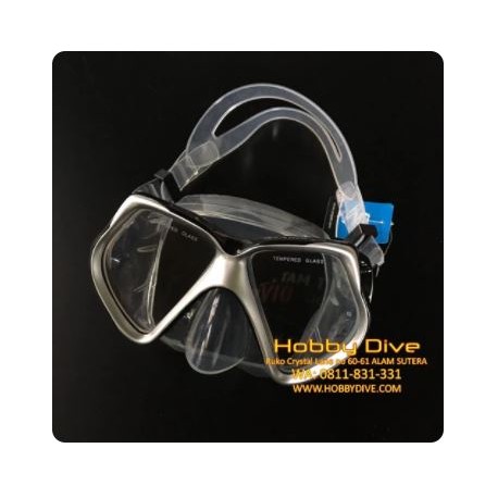 AQUATEC Mask Black M2YA2526 - Scuba Diving Alat Diving