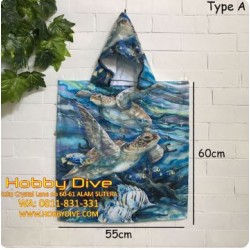 Diving Suit Towel Poncho Hood Quick Dry HD-089