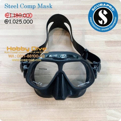 Steel Comp Dive Mask, Black - SCUBAPRO