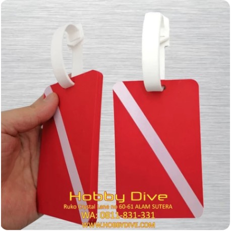 Dive Flag Silicone Luggage Tag Travel Scuba Diving HD-309