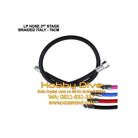 Low Pressure LP Hose 2nd Stage Regulator 76cm Diving Braided