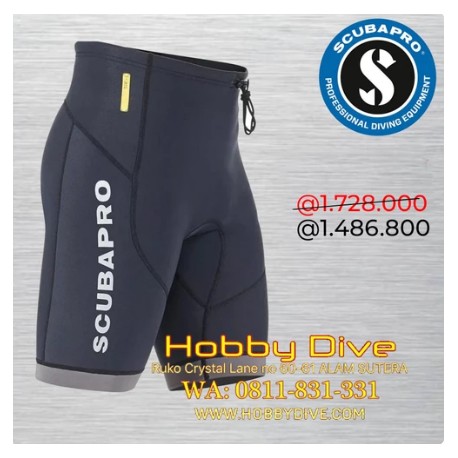 Scubapro Everflex Wetsuit 1.5mm Pants Shorts MEN