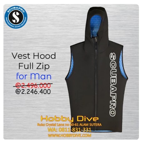 Scubapro Vest Hooded 3mm Full Zip Women - Scuba Diving Wetsuit