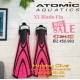 Atomic Fin X1 Blade Fin - Pink - Scuba Diving Alat Diving