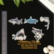 Sticker Shark Collection Scuba Diving Accessories HD-413