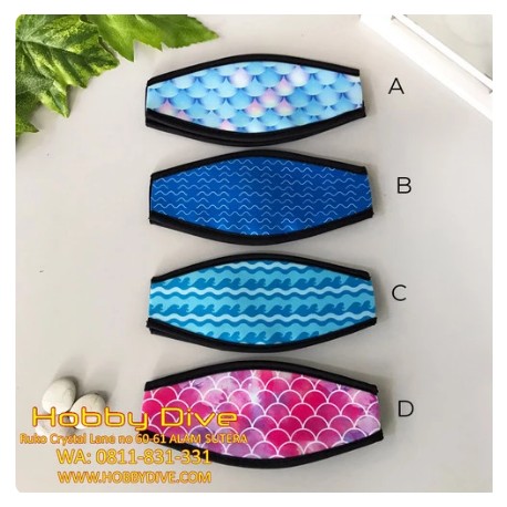 Mask Strap - Mermaid Pattern - Free Dive - Scuba Diving HD-421