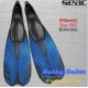 SEAC Fins Full Foot Ala Blue Metal - Scuba Diving Alat Snorkeling