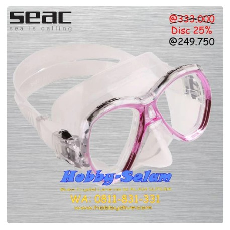 SEAC Mask Maschera Elba MD S/KL Rosa - Scuba Diving Alat Diving