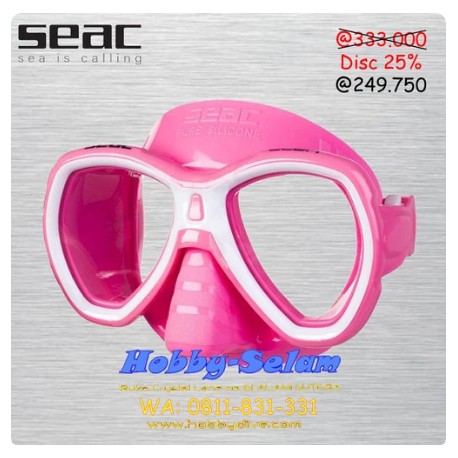 SEAC Mask Maschera Elba S/PI Rosa - Scuba Diving Alat Diving