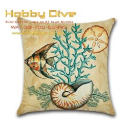 Cushion Cover Marine Life Sea Shell Sarung Bantal HD-202