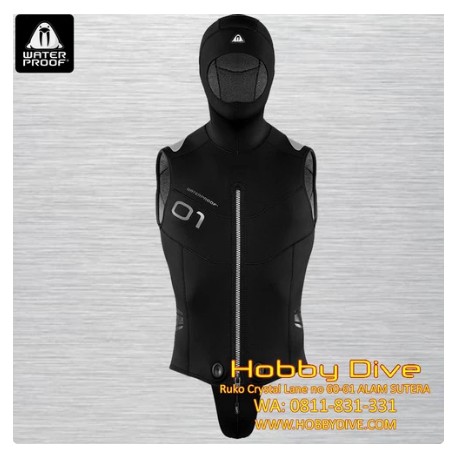 Waterproof Overvest 5mm With Hood Man O1 - Scuba Diving Alat Diving