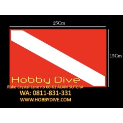 Dive Flag Sticker Waterproof Scuba Diving HD-515 25*15cm