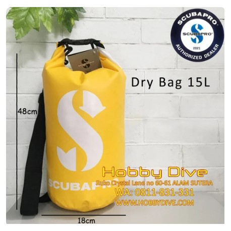 Scubapro Dry Bag 15L Waterproof Diving Snorkelling SP-DRY15