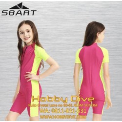 SBART Swimwear Diving Skins Swimsuit Short Sleeve for Kids HD-SB54