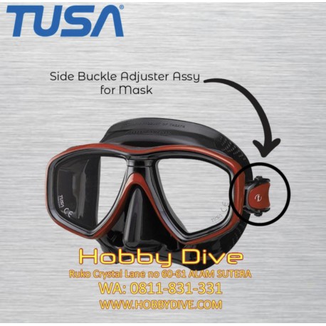 Tusa Side Buckle Adjuster Assy for Mask MU-254 Scuba Diving Alat Diving