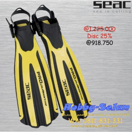 SEAC Fins Propulsion Giallo - Scuba Diving Alat Diving